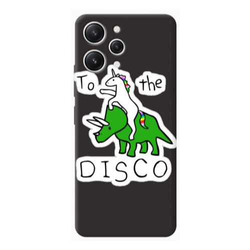 Xiaomi Redmi 12 To the disco Black Colored Silicone TPU Θήκη