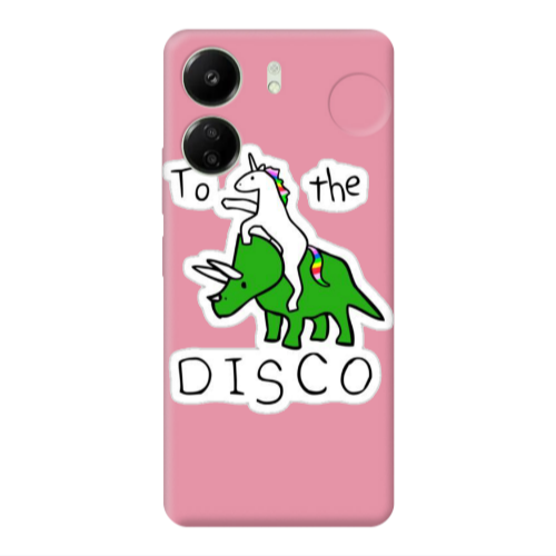 Xiaomi Redmi 13C To the disco Pink Colored Silicone TPU Θήκη