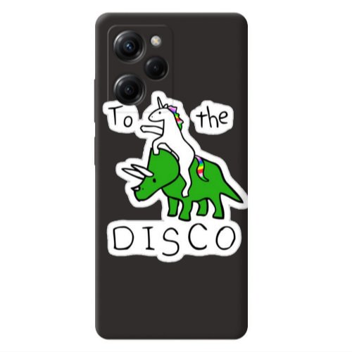 Xiaomi Poco X5 Pro To the disco Black Colored Silicone TPU Θήκη