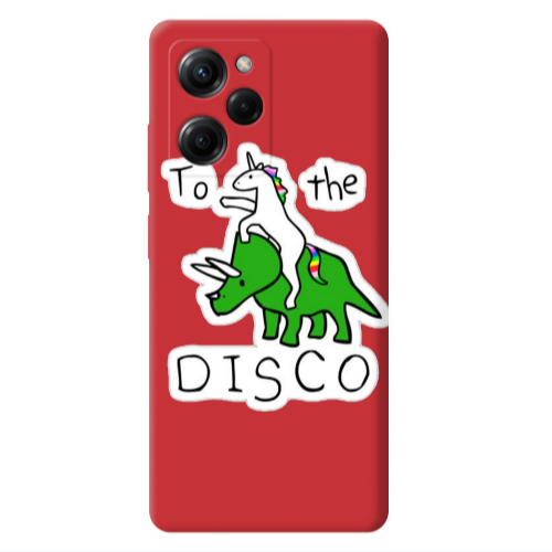 Xiaomi Poco X5 Pro To the disco Red Colored Silicone TPU Θήκη
