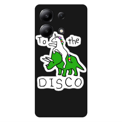 Xiaomi Redmi Note 13 4G To the disco Black Colored Silicone TPU Θήκη