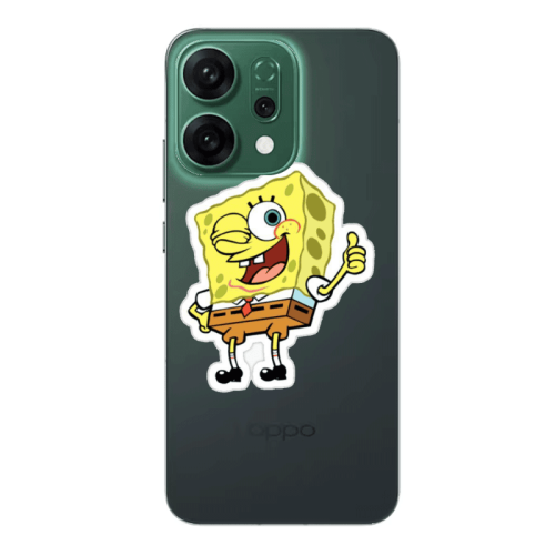 Oppo RENO 14 spongebob2 Transparent Silicone TPU Θήκη