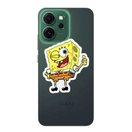Oppo 14 F spongebob2 Transparent Silicone TPU Θήκη
