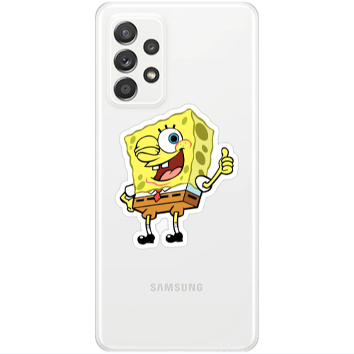Samsung A33 spongebob2 Transparent Silicone TPU Θήκη