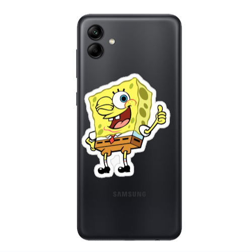 Samsung A04 spongebob2 Transparent Silicone TPU Θήκη