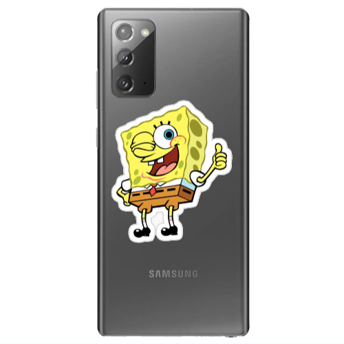 Samsung Note 20 spongebob2 Transparent Silicone TPU Θήκη