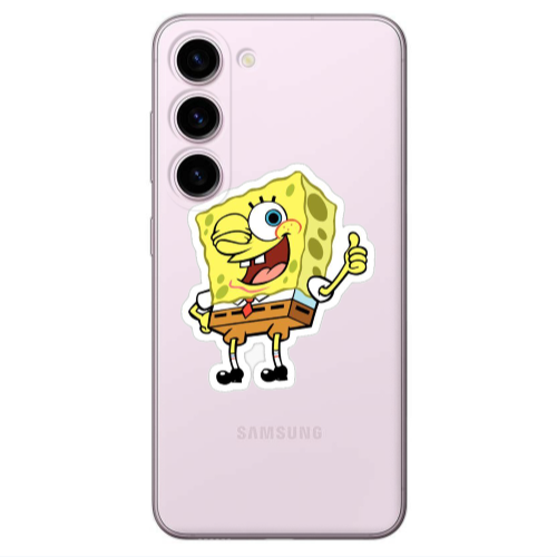 Samsung S23 Plus spongebob2 Transparent Silicone TPU Θήκη