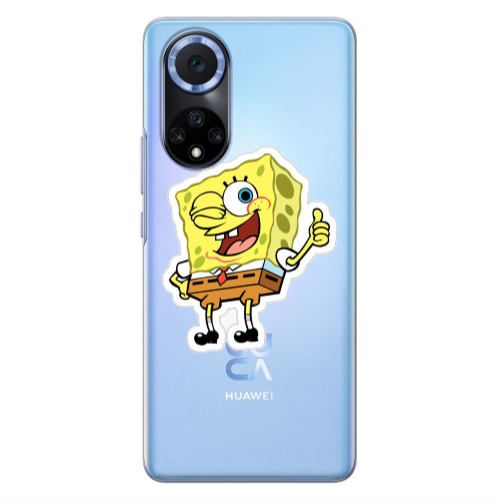 Huawei Nova 9 spongebob2 Transparent Silicone TPU Θήκη