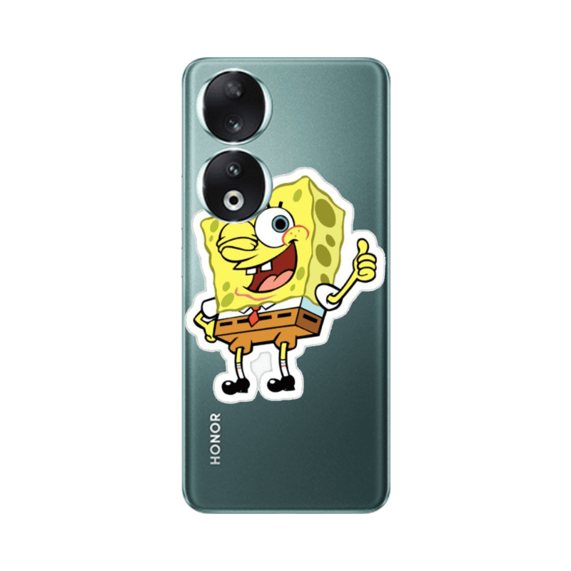 Honor 90 5G spongebob2 Transparent Silicone TPU Θήκη