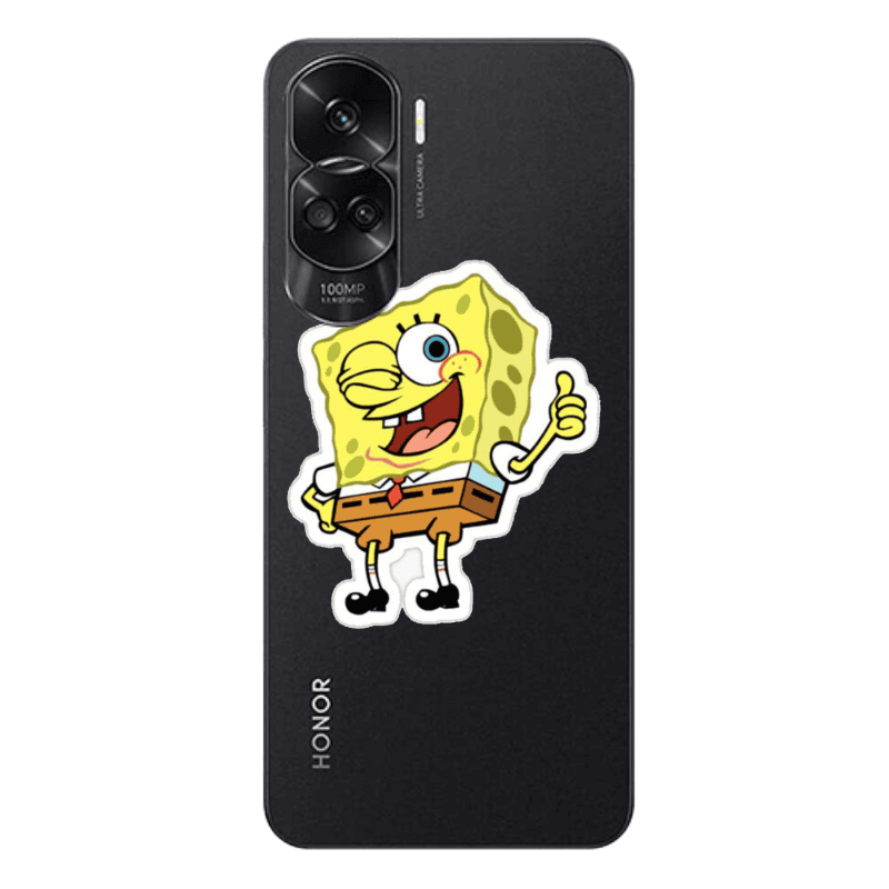 Honor 90 Lite 5G spongebob2 Transparent Silicone TPU Θήκη