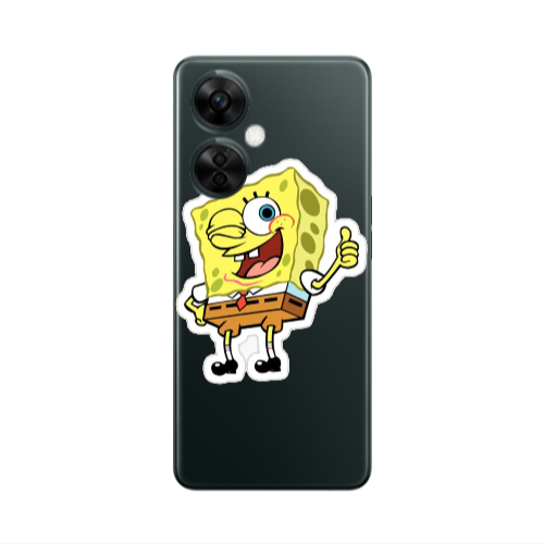 Oneplus Nord CE 3 Lite 5G spongebob2 Transparent Silicone TPU Θήκη