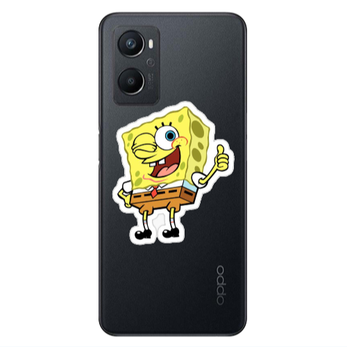 Oppo A 96 spongebob2 Transparent Silicone TPU Θήκη