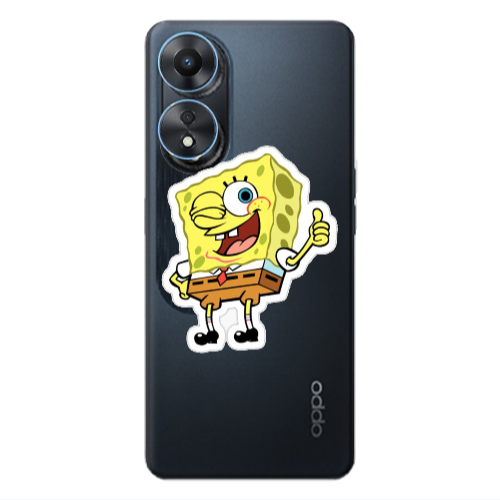 Oppo A 98 spongebob2 Transparent Silicone TPU Θήκη