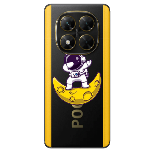 Xiaomi Poco X7 Astronaut on the moon Transparent Silicone TPU Θήκη