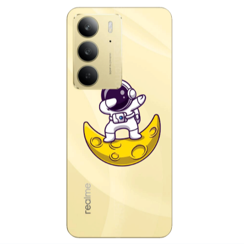 Realme C 75 Astronaut on the moon Transparent Silicone TPU Θήκη