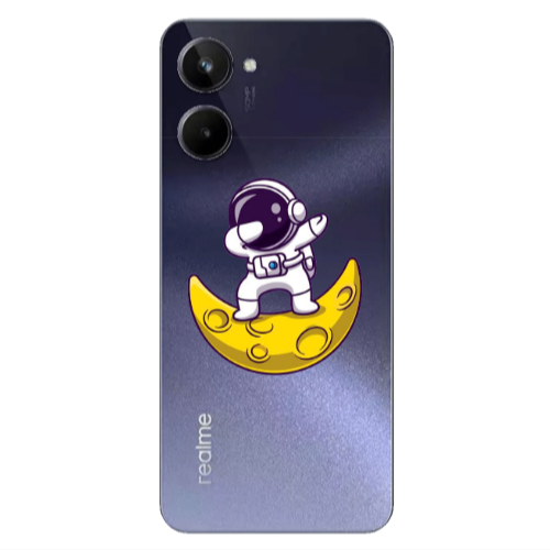 Realme 10 Astronaut on the moon Transparent Silicone TPU Θήκη