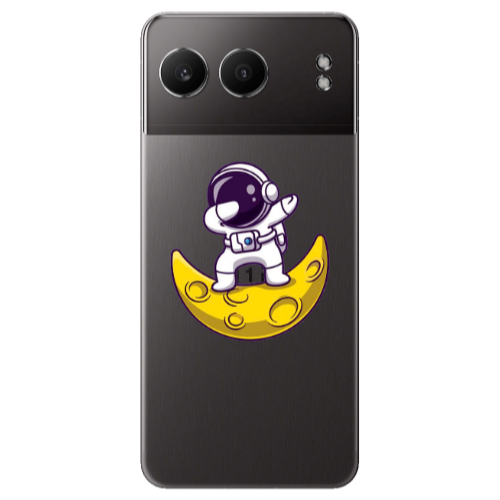 Oneplus Nord 4 Astronaut on the moon Transparent Silicone TPU Θήκη