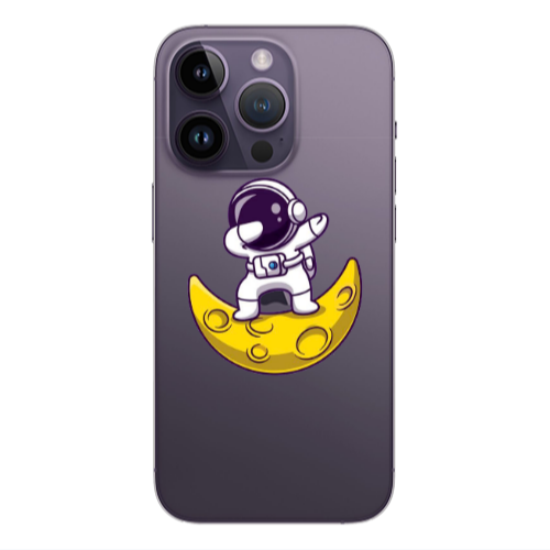 Apple iPhone 14 Pro  Astronaut on the moon Transparent Silicone TPU Θήκη