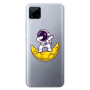Realme C25S Astronaut on the moon Transparent Silicone TPU Θήκη