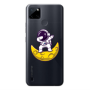 Realme C25Y Astronaut on the moon Transparent Silicone TPU Θήκη