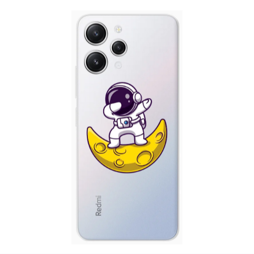 Xiaomi Redmi 12 Astronaut on the moon Transparent Silicone TPU Θήκη