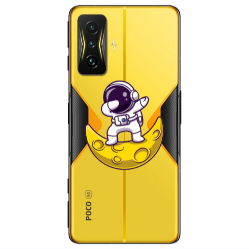 Xiaomi Poco F4 Gt Astronaut on the moon Transparent Silicone TPU Θήκη