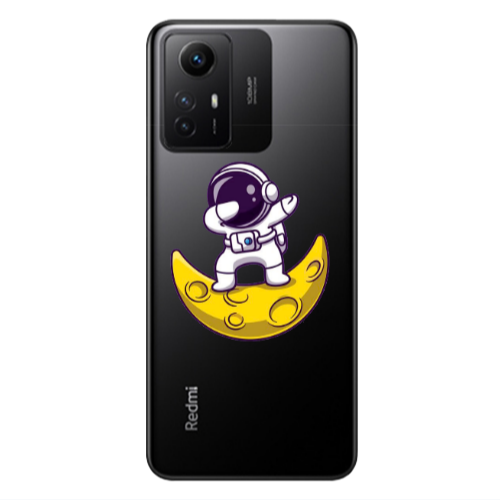 Xiaomi Redmi Note 12s Astronaut on the moon Transparent Silicone TPU Θήκη