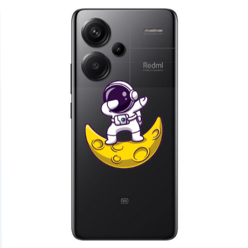 Xiaomi Redmi Note 13 Pro+ 5G  Astronaut on the moon Transparent Silicone TPU Θήκη