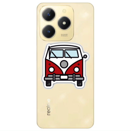 Realme C61 Minibus Transparent Silicone TPU Θήκη