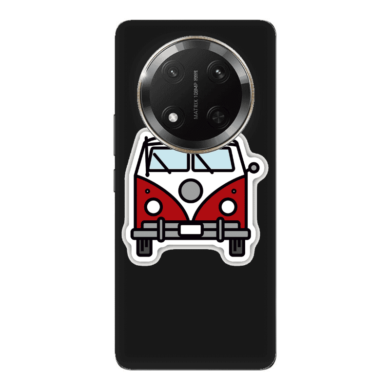 Honor Magic 7 Lite Minibus Black Colored Silicone TPU Θήκη