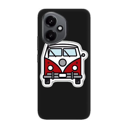 Honor Magic 400 Minibus Black Colored Silicone TPU Θήκη