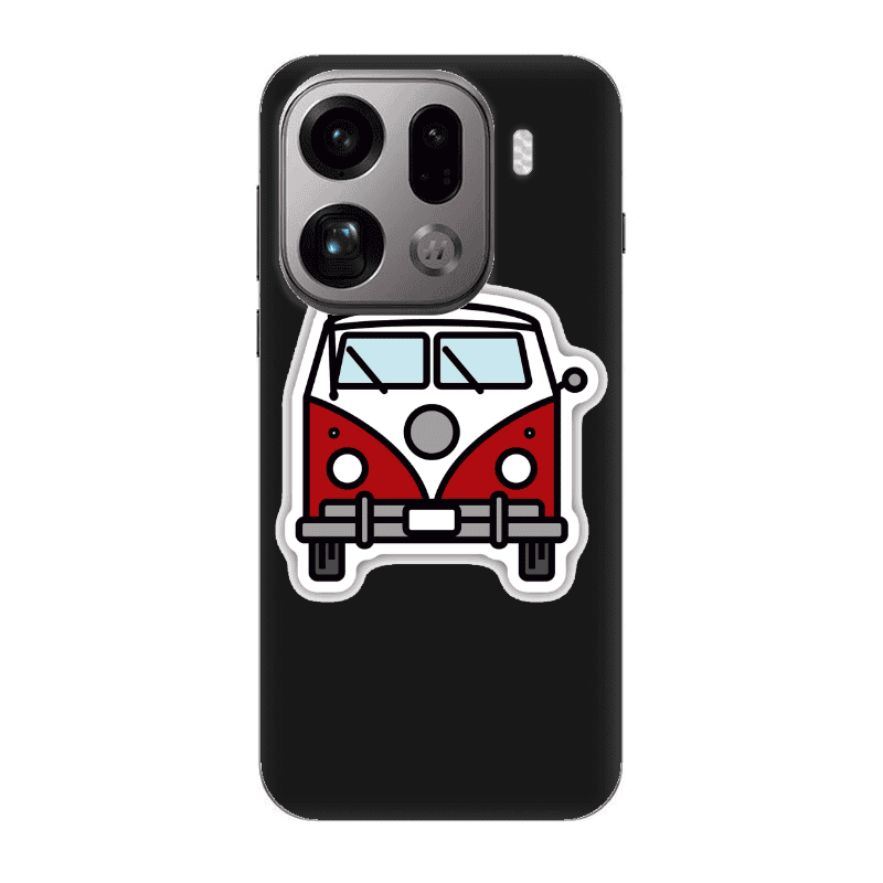 Oppo Find X9 Pro Minibus Black Colored Silicone TPU Θήκη
