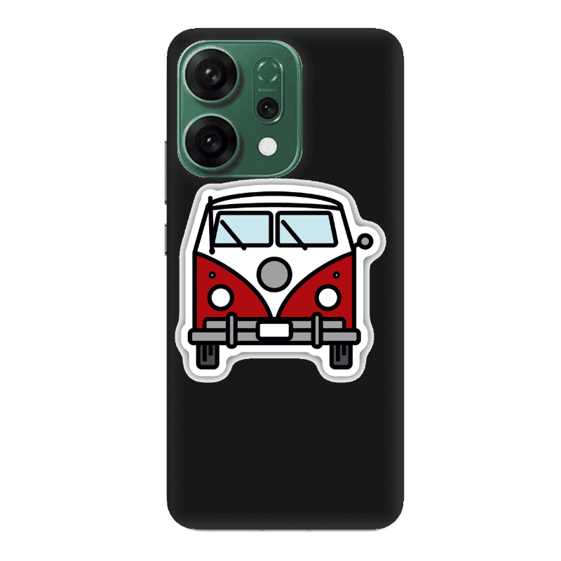 Oppo RENO 14 Minibus Black Colored Silicone TPU Θήκη