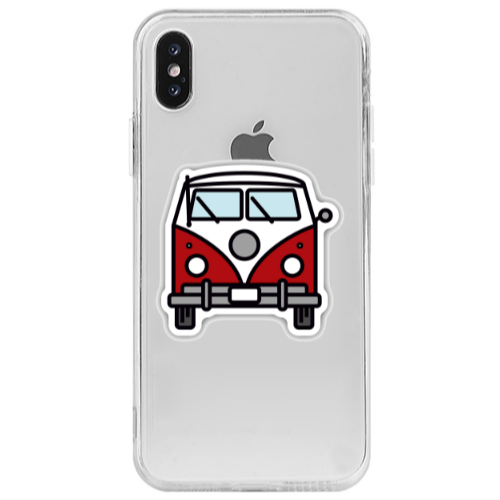 Apple iPhone X Minibus Transparent Silicone TPU Θήκη