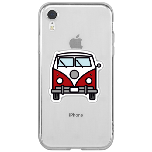Apple iPhone Xr Minibus Transparent Silicone TPU Θήκη