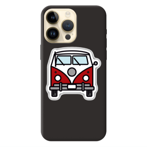 Apple iPhone 13 Pro Max Minibus Black Colored Silicone TPU Θήκη