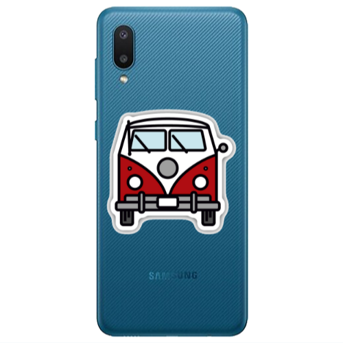 Samsung A02 Minibus Transparent Silicone TPU Θήκη