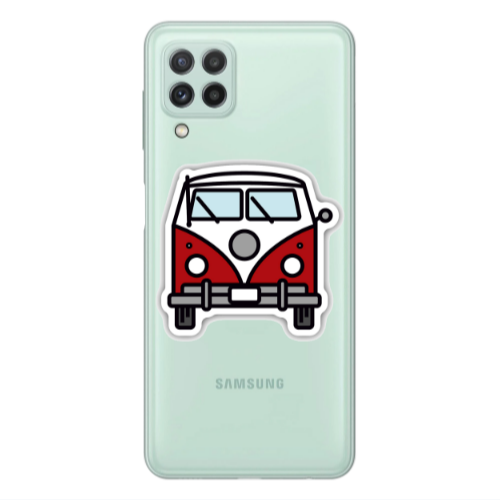 Samsung A22 4G Minibus Transparent Silicone TPU Θήκη