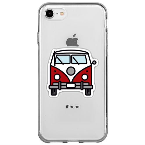 Apple iPhone 7 Minibus Transparent Silicone TPU Θήκη