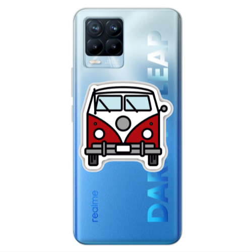 Realme 8 Pro Minibus Transparent Silicone TPU Θήκη