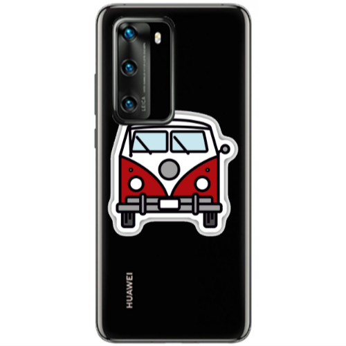 Huawei P40 Minibus Transparent Silicone TPU Θήκη