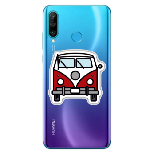 Huawei P30 Lite Minibus Transparent Silicone TPU Θήκη