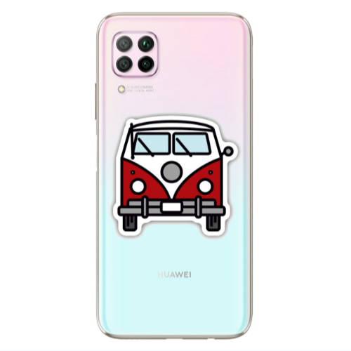 Huawei P40 Lite Minibus Transparent Silicone TPU Θήκη