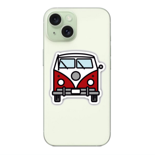 Apple iPhone 15 Minibus Transparent Silicone TPU Θήκη