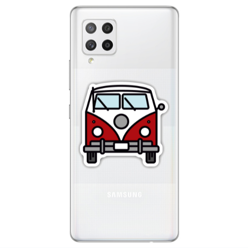 Samsung A42 5G Minibus Transparent Silicone TPU Θήκη