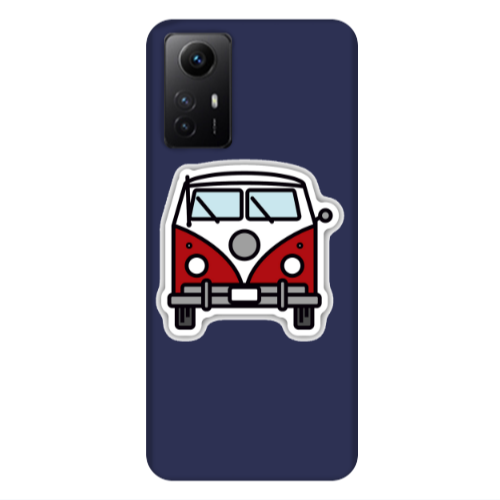 Xiaomi Redmi Note 12s Minibus Dark blue Colored Silicone TPU Θήκη