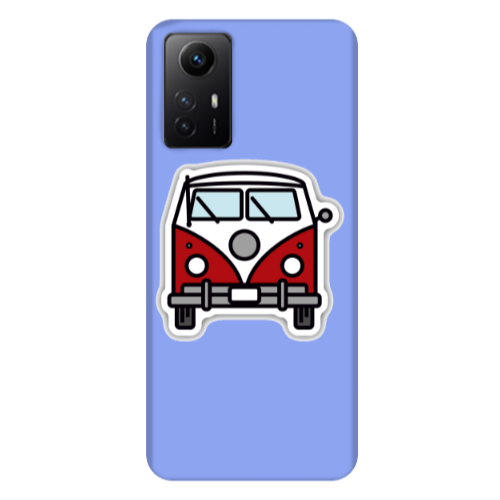 Xiaomi Redmi Note 12s Minibus Light Purple Colored Silicone TPU Θήκη