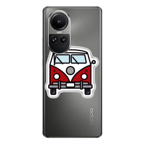 Oppo Reno10 5G Minibus Transparent Silicone TPU Θήκη