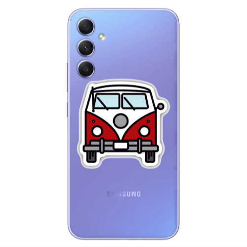 Samsung A15 5G Minibus Transparent Silicone TPU Θήκη