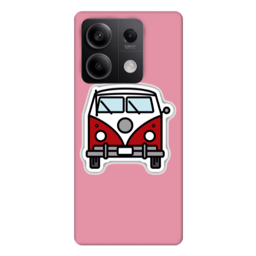 Xiaomi Redmi Note 13Pro 5G Minibus Pink Colored Silicone TPU Θήκη